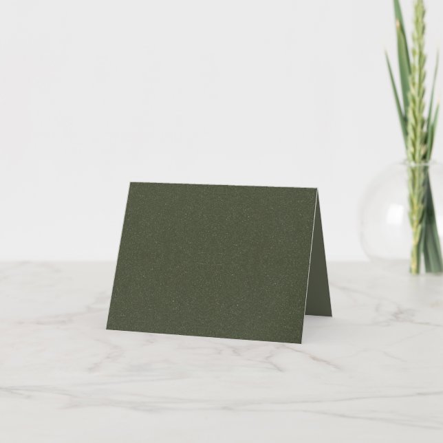 Convites Personalizados com Purpurina Verde Musgo (Frente)