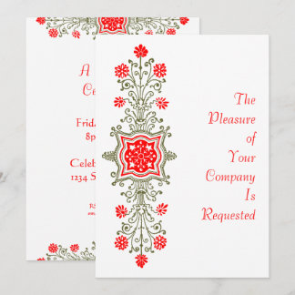Convites Personalizados de Arte Floral Elegante Do
