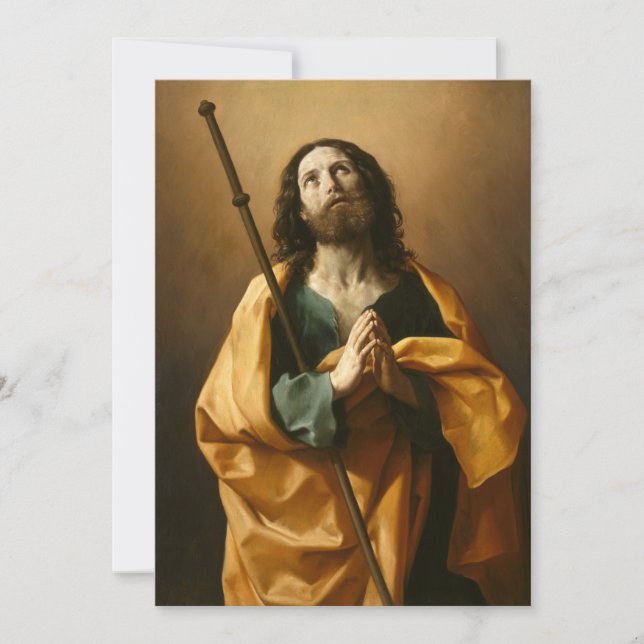 Convites personalizados de arte religiosa do "Sant (Frente)