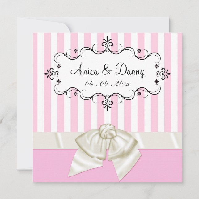 Convites personalizados de casamento - para Anica  (Frente)