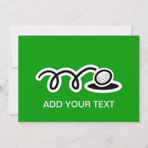 Convites personalizados de golfe