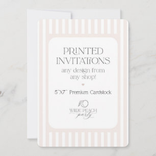 Convites Personalizados - Festa Wilde Peach