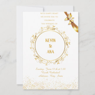 Convites personalizados para casamento | Elegante,