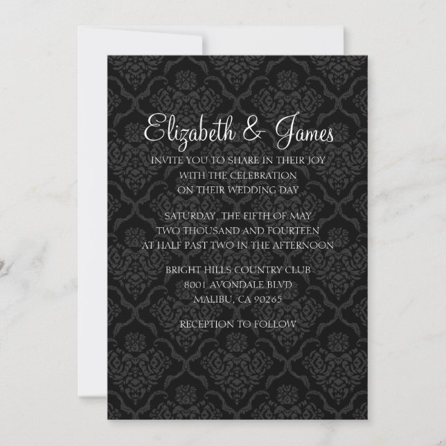 Convites personalizados para Casamentos tema damas (Frente)