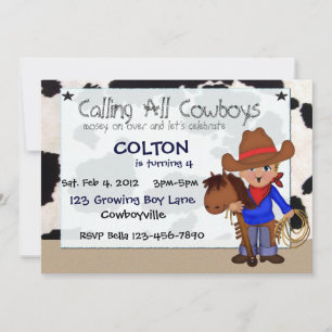 Convites Personalizados para Cowboys