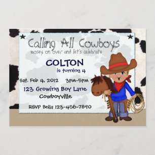 Convites Personalizados para Cowboys