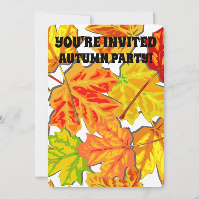 CONVITES PERSONALIZADOS PARA FESTA DE OUTONO AO AR (Frente)