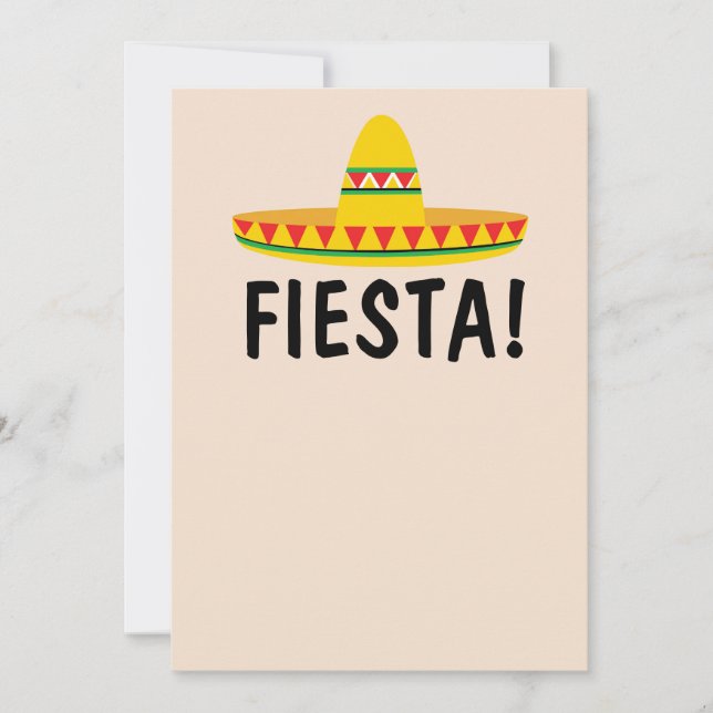 CONVITES PERSONALIZADOS PARA FESTA MEXICANA (Frente)