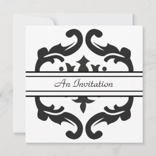 Convites personalizados para Na moda Black & White