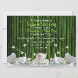 Convites Personalizados para o Dia Spa de Bachelor