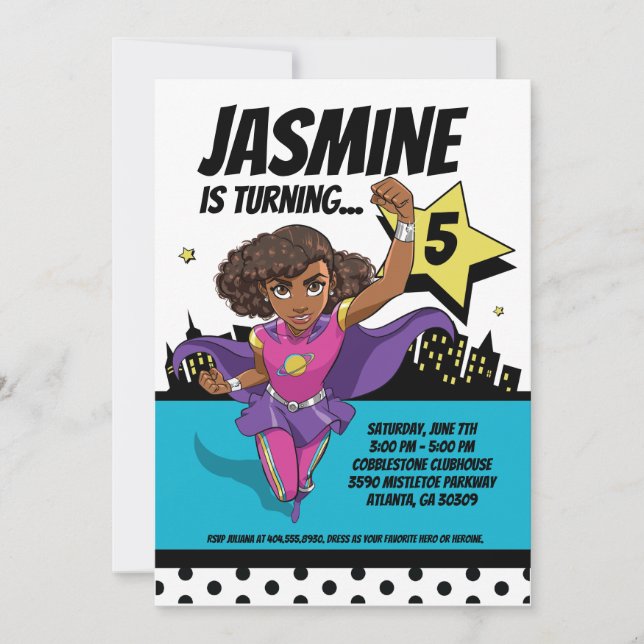 Convites Personalizados SuperCoco 5x7 (Frente)