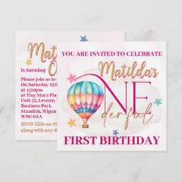 Convites Personalizados Urso no Balão