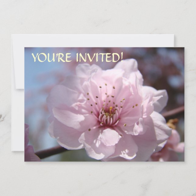 Convites Personalizados Você Está Convidados! Flor (Frente)