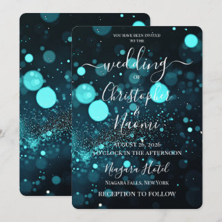 Convites PERSONALIZAR: Bokeh Blizzard Personalizado