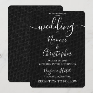 Convites Personalizar: Casamento com Textura Grunge Tecido