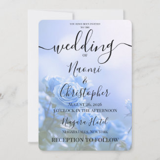 Convites PERSONALIZAR: Casamento Little Blue Roses