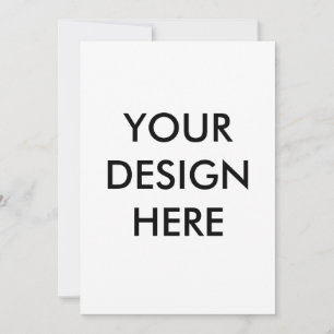 Convites Personalizar Convite, Tamanho: Papel Branco de 5" 