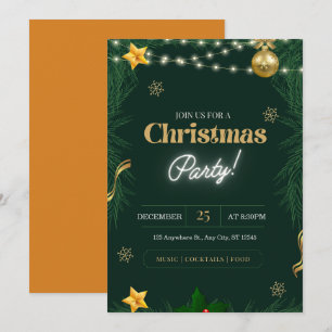 Convites personalizar festa de Natal