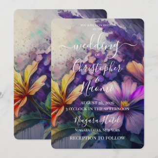 Convites PERSONALIZAR: Flores Pintadas Vintage