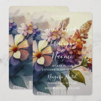 Convites PERSONALIZAR: Flores Vintage