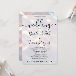 Convites Personalizar: Luzes Iridescentes Casamento