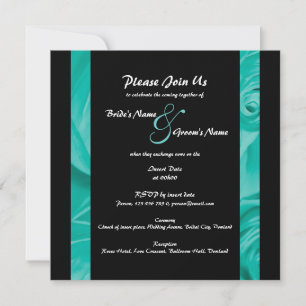 Convites PERSONALIZAR noivado de casamento preto azul