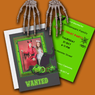 Convites Personalizar o Grupo de Halloween de Truque ou Tra