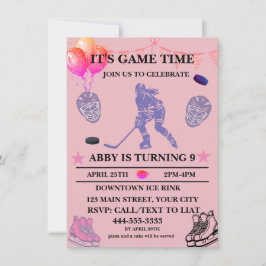 Convites Personalizar o Tema de Aniversário do Hóquei no Ge