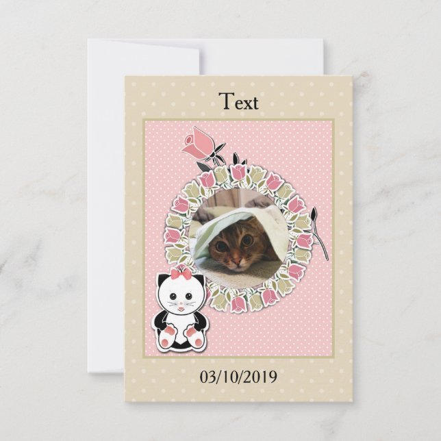 Convites Personalizar, pessoal, foto (Frente)