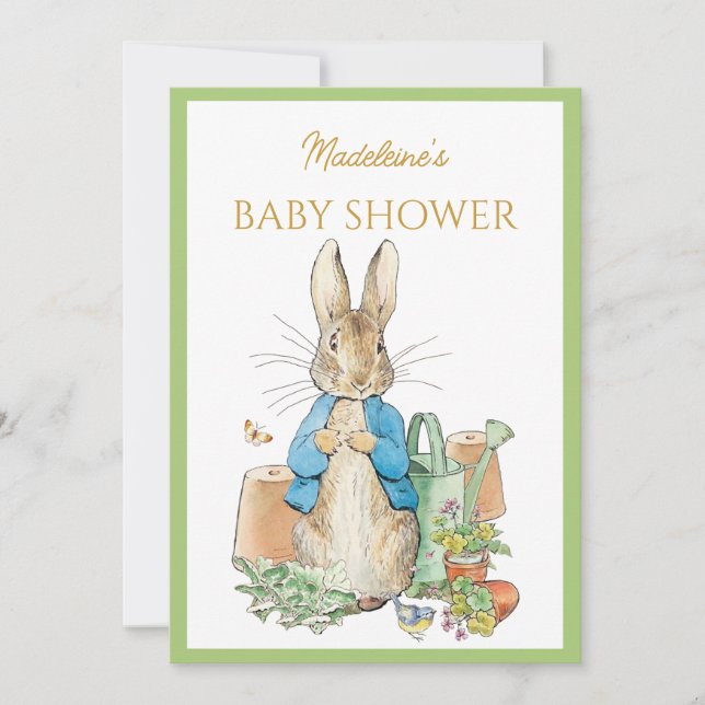 Convites Personalizar Peter o coelho (Frente)