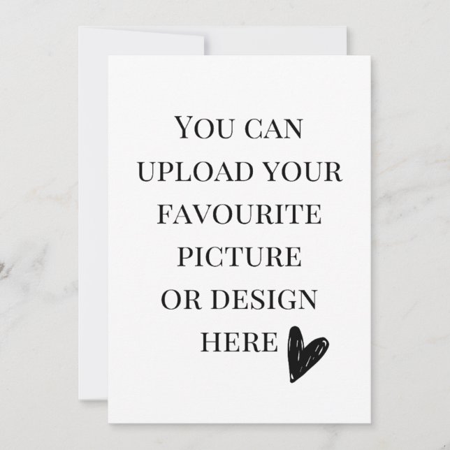 Convites Personalizar placa de gabinete de 5" x 7" (Frente)