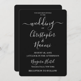 Convites Personalizar - Preto