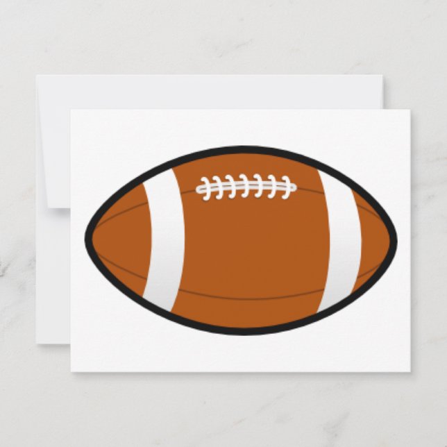 Convites personalizáveis de futebol (Frente)