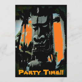 Convites personalizáveis para tema do Havaí