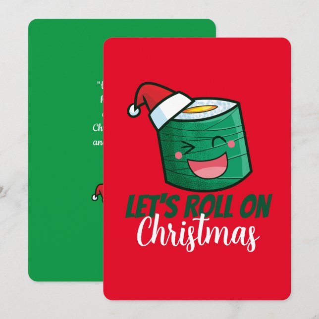 Convites PersonalizávelVamos Rolar no Natal (Frente/Verso)