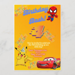 Convites Personalize a sua pequena carta de aniversário