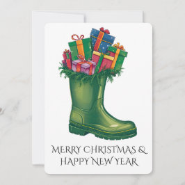 Convites Personalize as Botas Novas do Papai Noel