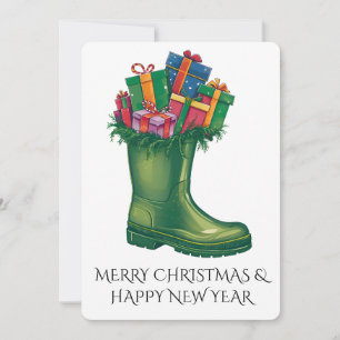 Convites Personalize as Botas Novas do Papai Noel