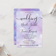 Personalize: Casamento Bokeh Roxo Etéreo