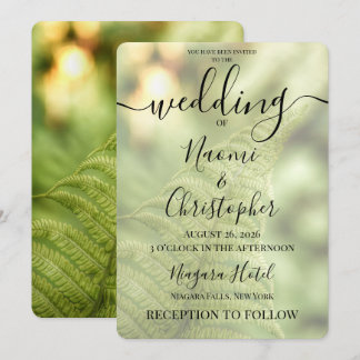 Convites Personalize: Casamento Folha Verde
