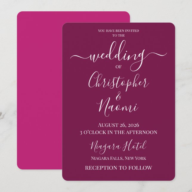 Convites PERSONALIZE - Crie Seu Próprio Casamento Personali (Frente/Verso)