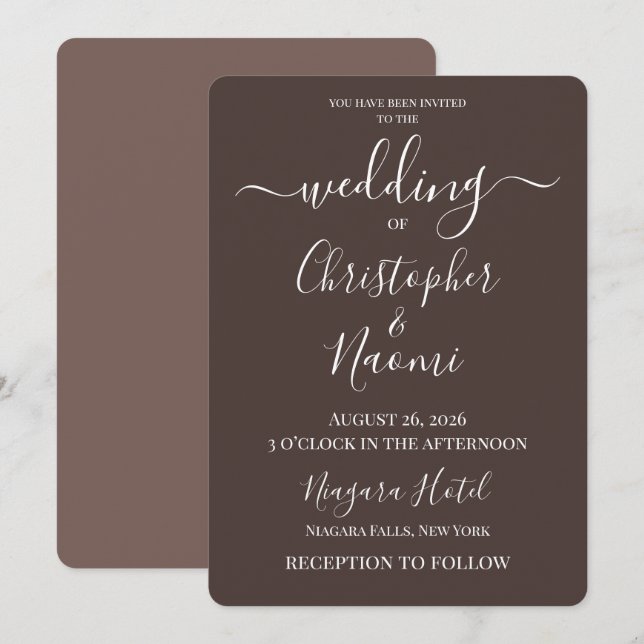 Convites PERSONALIZE - Crie Seu Próprio Casamento Personali (Frente/Verso)