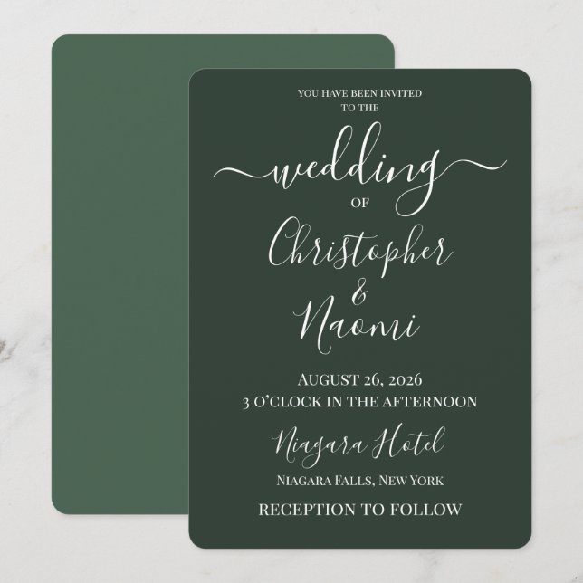 Convites PERSONALIZE - Crie Seu Próprio Casamento Personali (Frente/Verso)