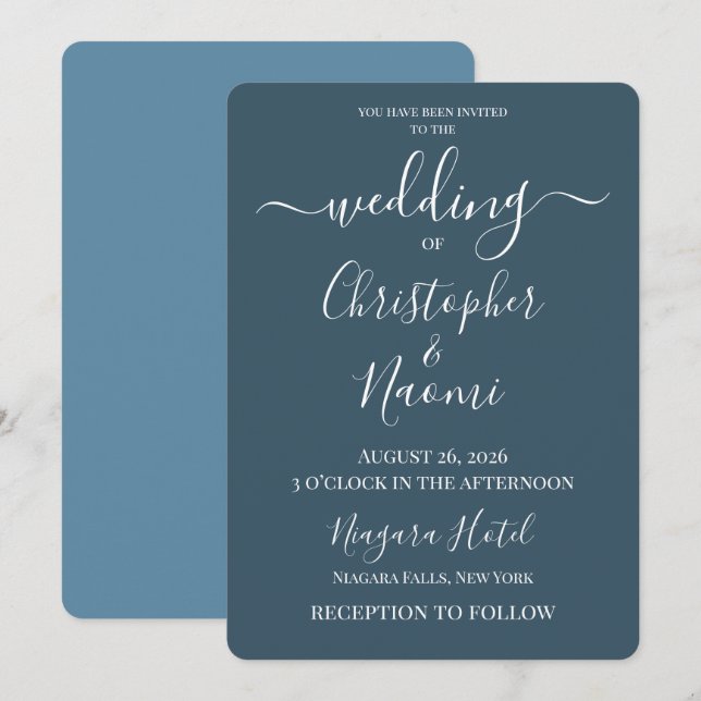 Convites PERSONALIZE - Crie Seu Próprio Casamento Personali (Frente/Verso)