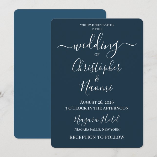 Convites PERSONALIZE - Crie Seu Próprio Casamento Personali (Frente/Verso)