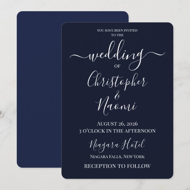 Convites PERSONALIZE - Crie Seu Próprio Casamento Personali (Frente/Verso)
