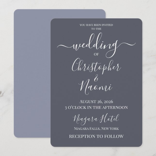 Convites PERSONALIZE - Crie Seu Próprio Casamento Personali (Frente/Verso)