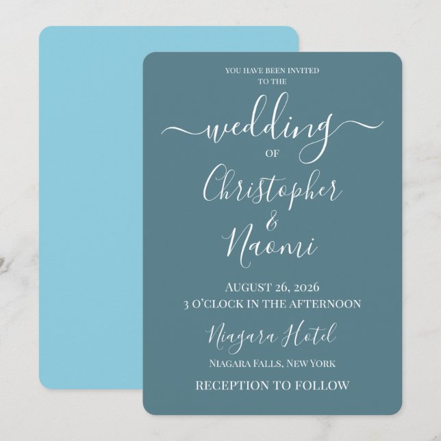 Convites PERSONALIZE - Crie Seu Próprio Casamento Personali (Frente/Verso)
