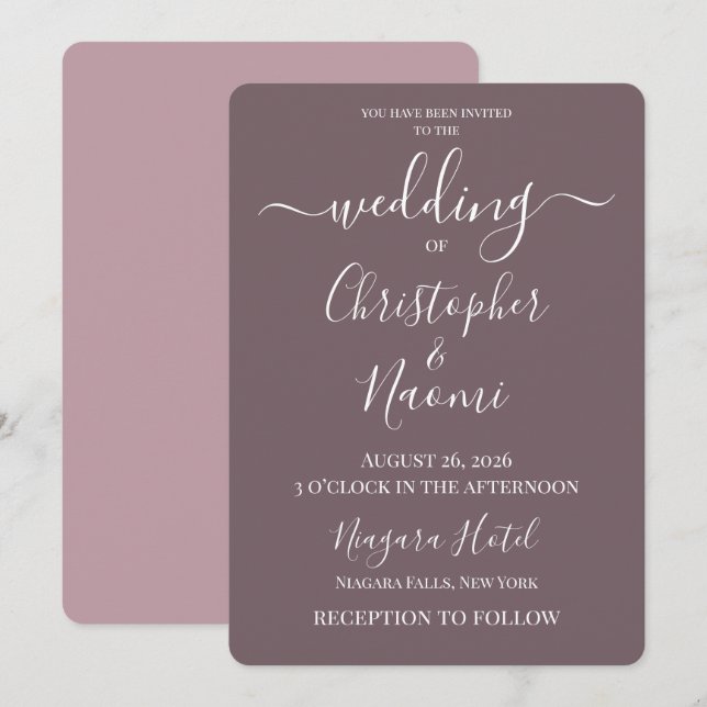 Convites PERSONALIZE - Crie Seu Próprio Casamento Personali (Frente/Verso)