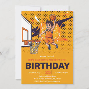 Convites personalize Esporte Basquete Aniversário
